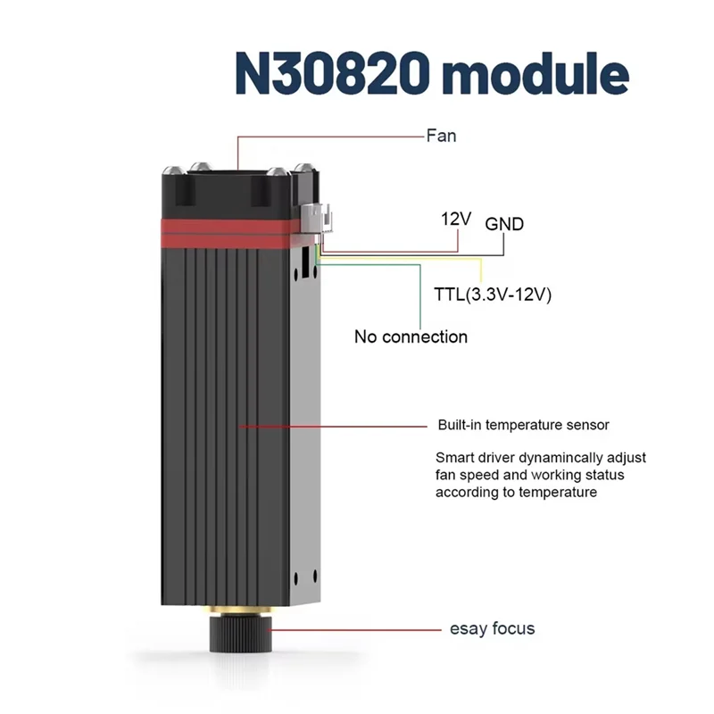 High Quality-40W 450Nm Blue Light Laser-Head N30820 Laser Module For DIY Wood Engraving And Cutting Tool,40W 450Nm Blue Light La
High Quality-40W 450Nm Blue Light Laser-Head N30820 Laser Module For DIY Wood Engraving And Cutting Tool,40W 450Nm Blue Light La