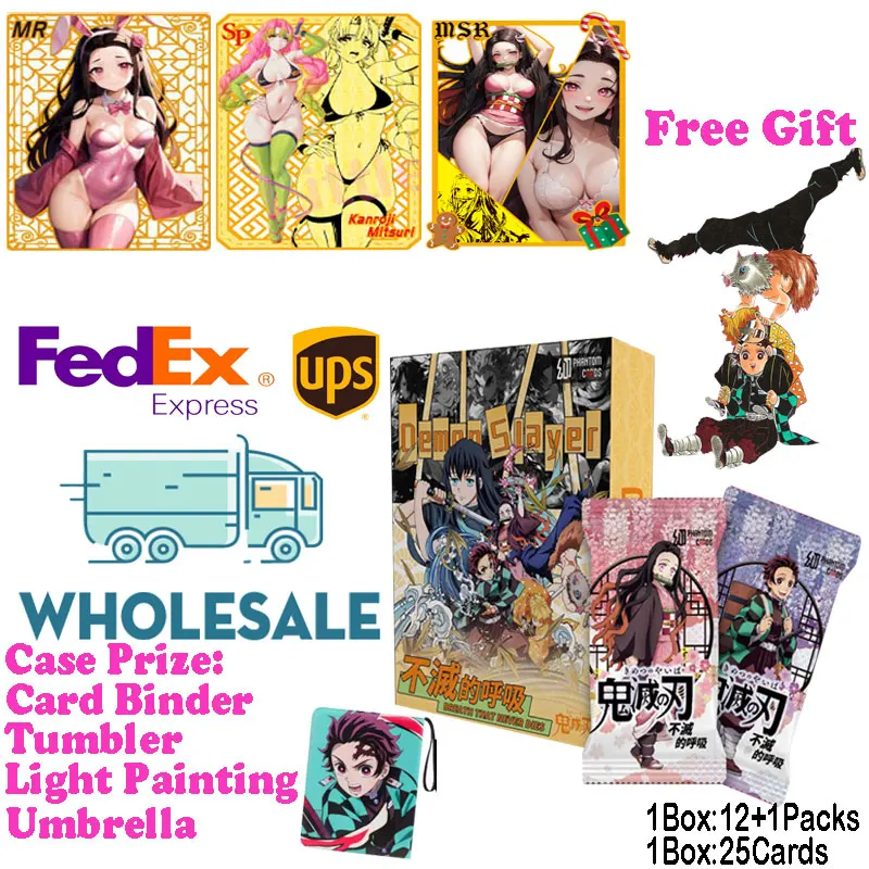 Новинка 2024 г., оптовая продажа, набор для сбора карты истребителей демонов, шинобу, незуко, мицури, бустер, коробка, подарок для хобби TCG
Новинка 2024 г., оптовая продажа, набор для сбора карты истребителей демонов, шинобу, незуко, мицури, бустер, коробка, подарок для хобби TCG