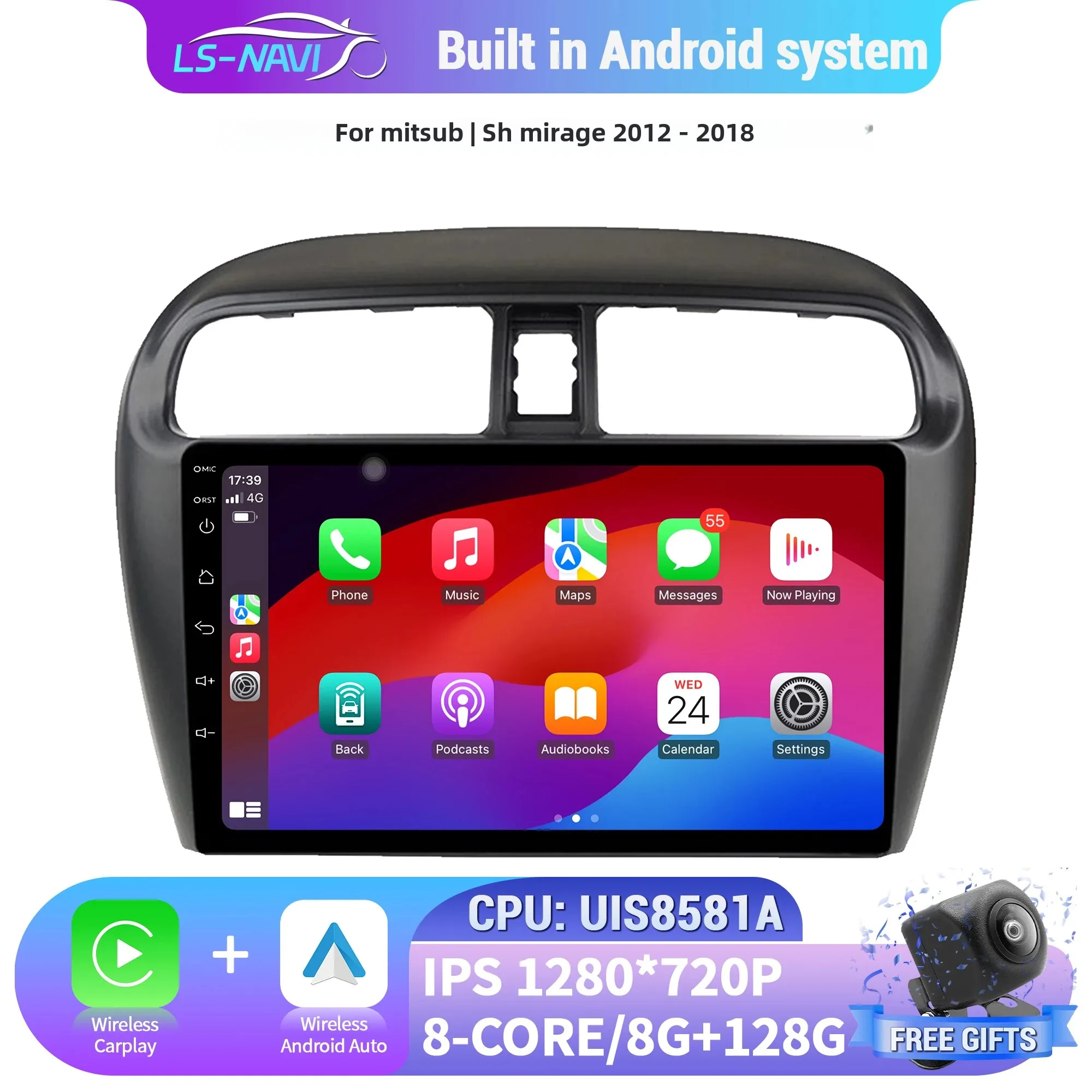 Автомобильный радиоприемник для Mitsubishi Mirage 2012-2018 навигация 4G GPS Android 14, беспроводной Bluetooth Carplay, мультимедийный экран головного устройства
Автомобильный радиоприемник для Mitsubishi Mirage 2012-2018 навигация 4G GPS Android 14, беспроводной Bluetooth Carplay, мультимедийный экран головного устройства