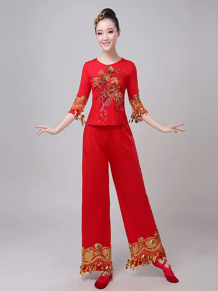 New 2025 Women's Performance Costume Yangge Square Dance Ensemble Festive Waist Drum Outfit Chinese Ethnic Stage Costume
New 2025 Women's Performance Costume Yangge Square Dance Ensemble Festive Waist Drum Outfit Chinese Ethnic Stage Costume