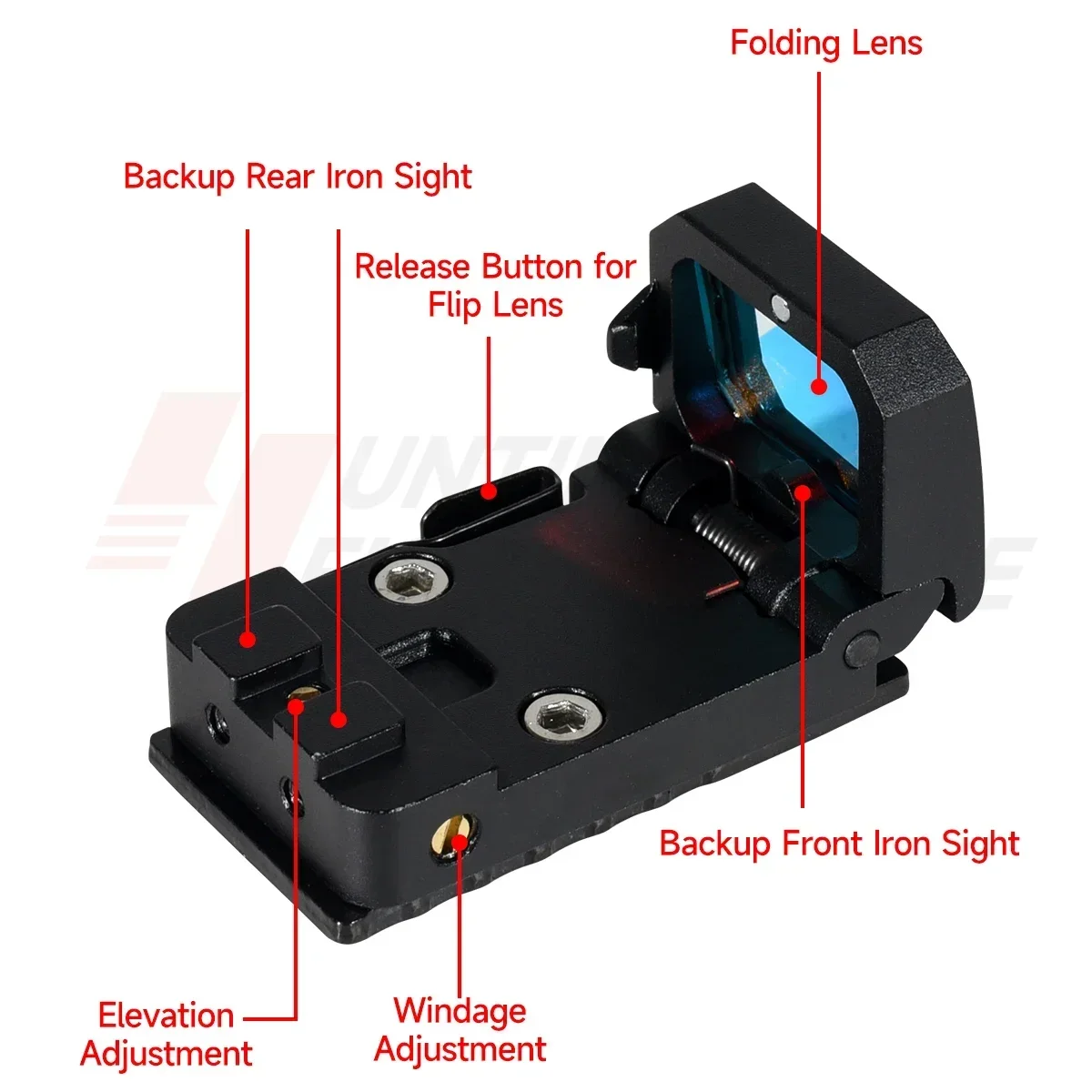Mini Foldable Optical Red Dot 3moa Reflex Mini Flip Red Dot Sight Tactical Air Gun Hunting Rifle Scope with Original Logo
Mini Foldable Optical Red Dot 3moa Reflex Mini Flip Red Dot Sight Tactical Air Gun Hunting Rifle Scope with Original Logo