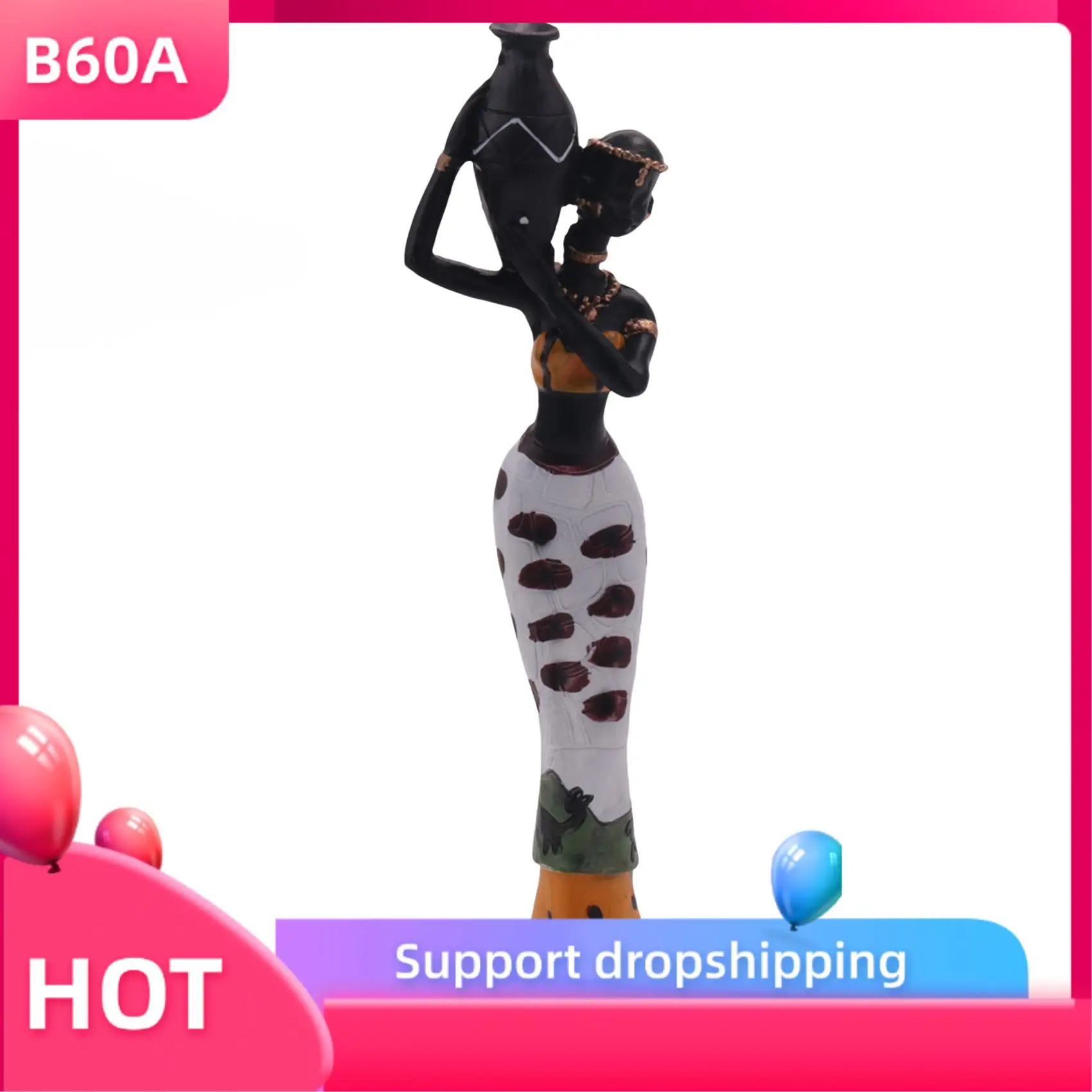 B60A 3Pcs Retro Vase African Woman Statue Exotic Resin Culture Figurines Set For Home Hotel Living Room Decoration Craft Ornamen
B60A 3Pcs Retro Vase African Woman Statue Exotic Resin Culture Figurines Set For Home Hotel Living Room Decoration Craft Ornamen