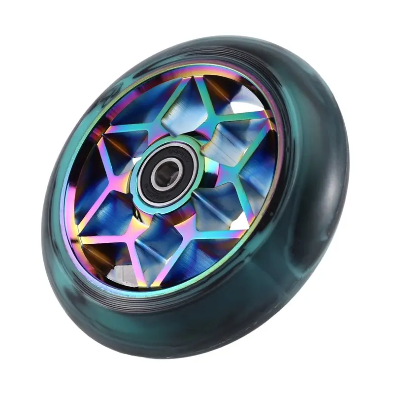 110Mm Scooter Wheels Replacement With Bearings Stunt Scooter Aluminum Wheel Hub Kick Scooter Accessories Green
110Mm Scooter Wheels Replacement With Bearings Stunt Scooter Aluminum Wheel Hub Kick Scooter Accessories Green