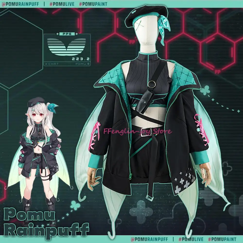 Костюм для косплея Vtuber Nijisanji Pomu, костюм для косплея, женское платье для вечеринки, для Хэллоуина, искусственная униформа, пальто, парик с крыльями
Костюм для косплея Vtuber Nijisanji Pomu, костюм для косплея, женское платье для вечеринки, для Хэллоуина, искусственная униформа, пальто, парик с крыльями