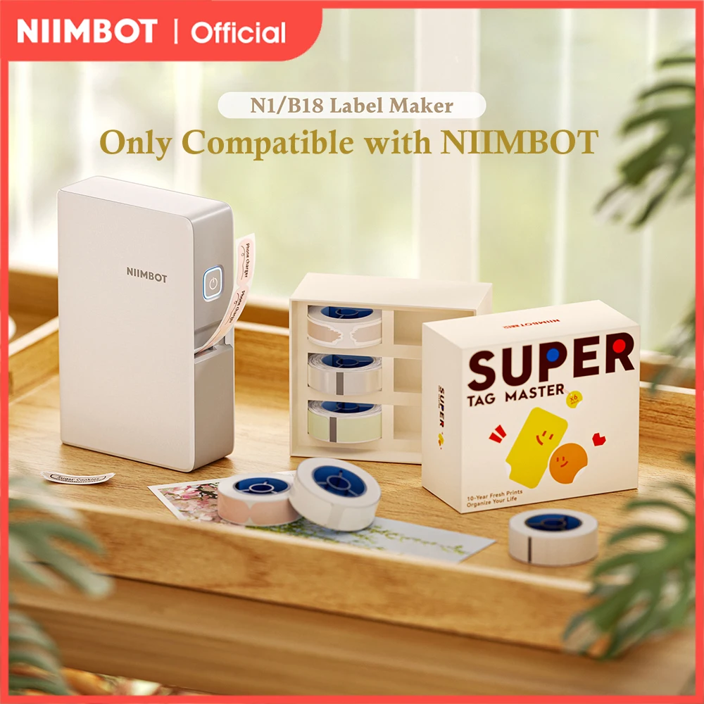 Niimbot N1/B18 hermal Transfer Label Printer Color Printing Label Maker Adhesive Label Sticker Switch Tag for Home Office
Niimbot N1/B18 hermal Transfer Label Printer Color Printing Label Maker Adhesive Label Sticker Switch Tag for Home Office
