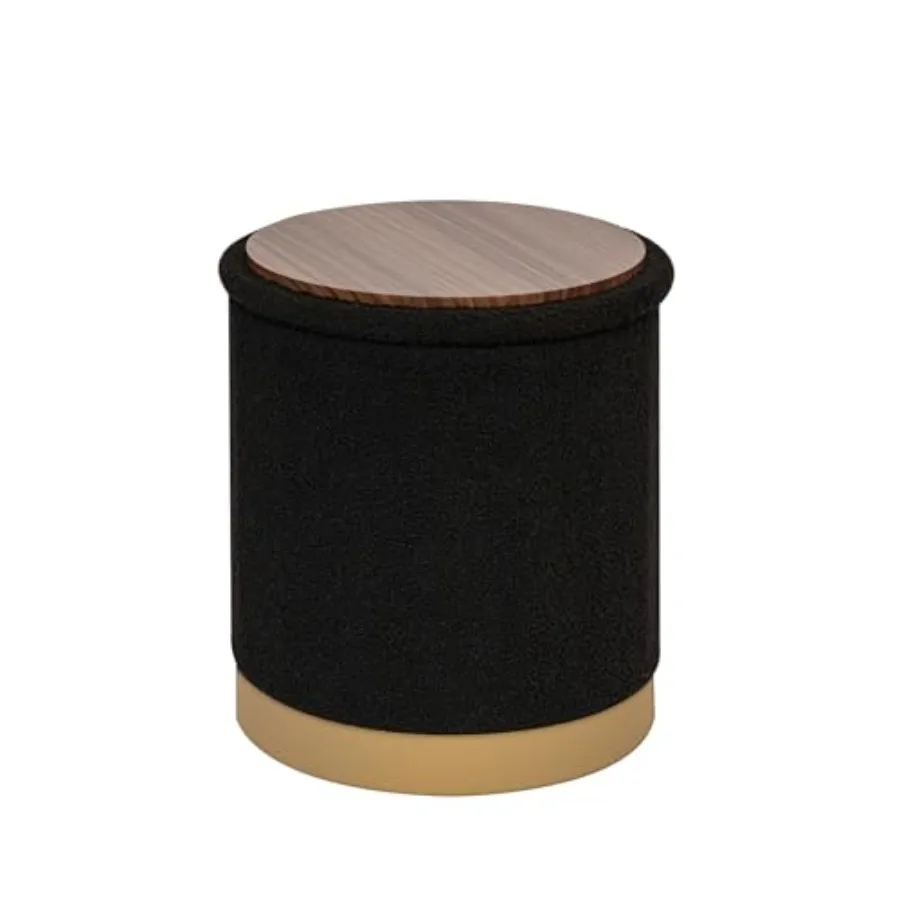 Round Storage Ottoman with Reversible Tray Top 16.3" Boucle Ottoman Footrest Stool with Metal Base Upholstered Vanity Stool wit
Round Storage Ottoman with Reversible Tray Top 16.3" Boucle Ottoman Footrest Stool with Metal Base Upholstered Vanity Stool wit