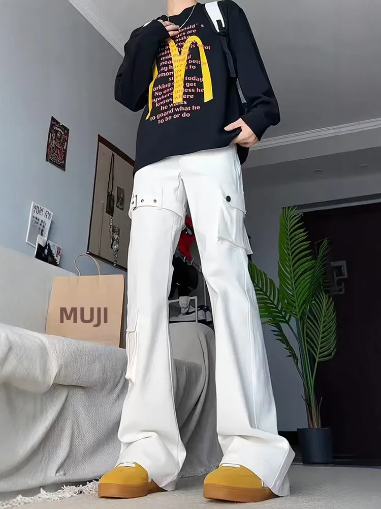 White Belted Workwear Jeans Men's High Street Cleanfit Pants Long Straight Leg Micro Flared Trousers Youth Faion Straight L...
White Belted Workwear Jeans Men's High Street Cleanfit Pants Long Straight Leg Micro Flared Trousers Youth Faion Straight L...