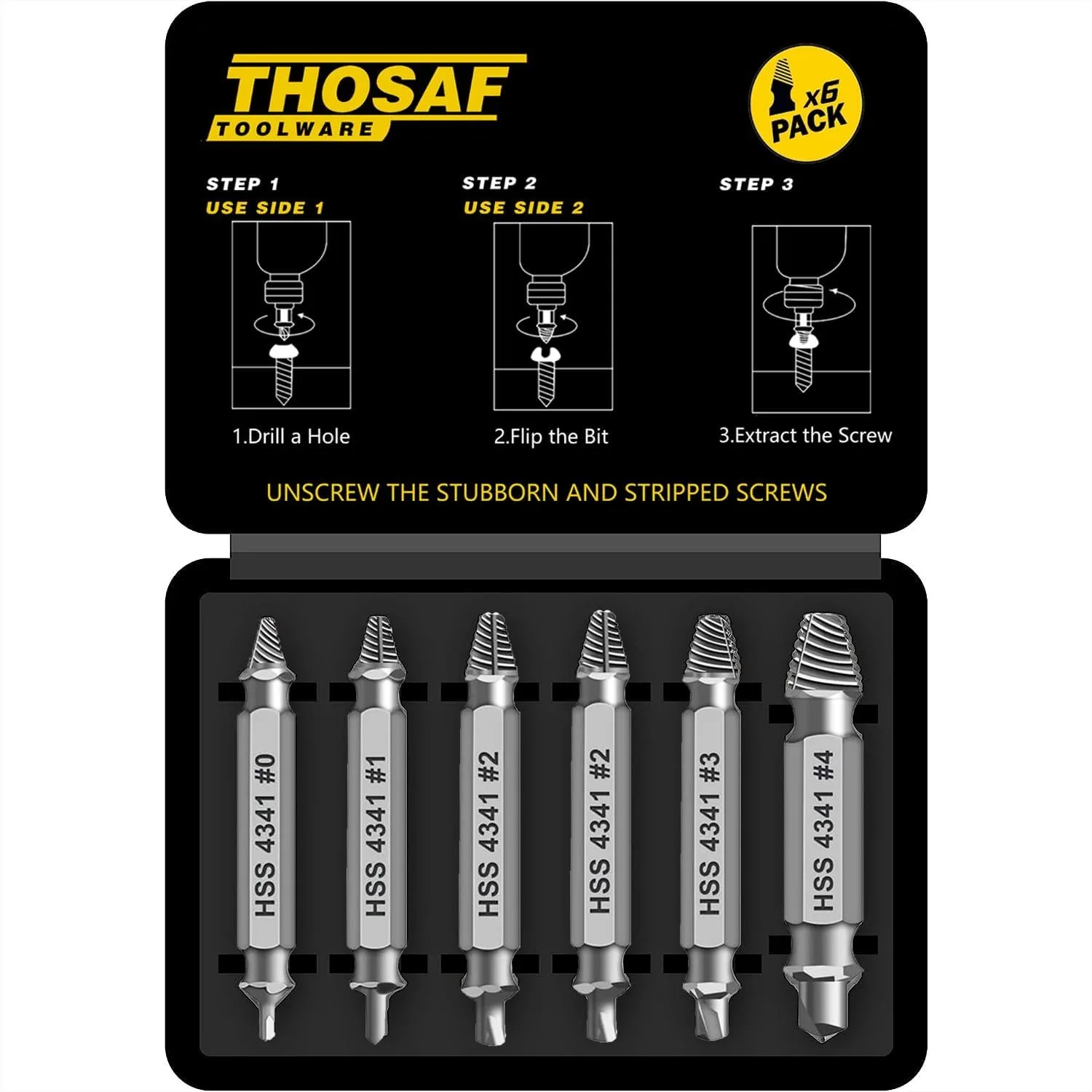 Damaged Screw Extractor Set For Men Dad Husband, Stripped Screw Bolt Drill Bit Tools For Easy Removal Of Rusty Broken Screw, Gifts For Men Father
Damaged Screw Extractor Set For Men Dad Husband, Stripped Screw Bolt Drill Bit Tools For Easy Removal Of Rusty Broken Screw, Gifts For Men Father