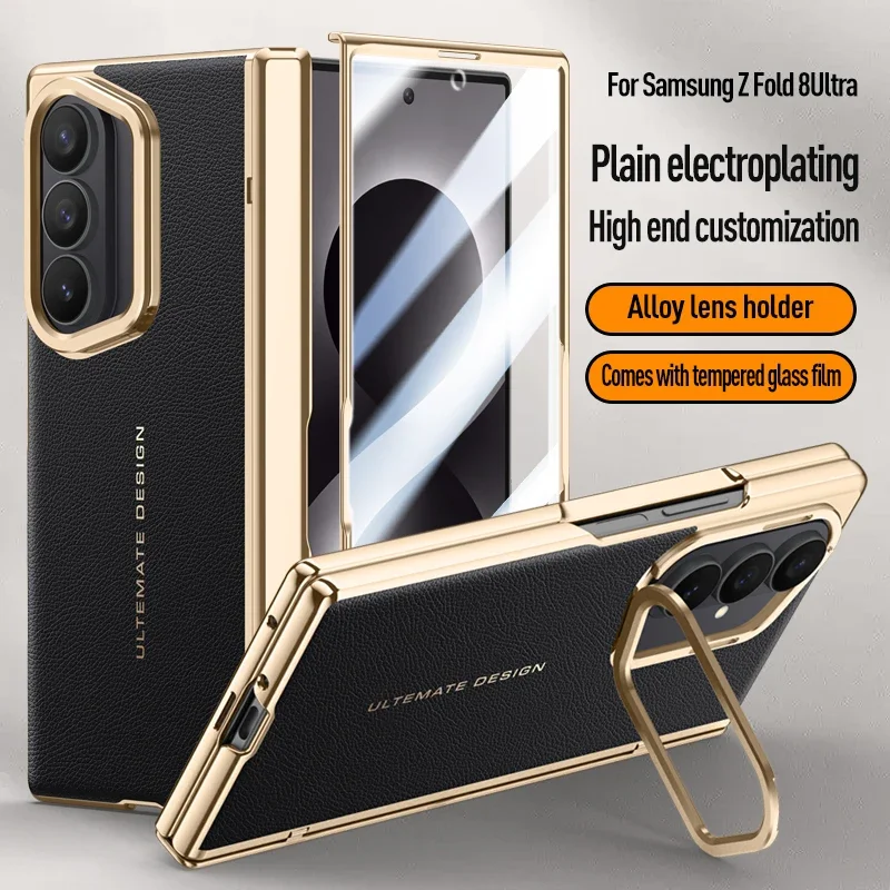 Luxury PU Leather Case for Samsung Galaxy Z Fold 8 Ultra with Lens Stand All-Inclusive Spring Hinged Shell Protective Back Cover
Luxury PU Leather Case for Samsung Galaxy Z Fold 8 Ultra with Lens Stand All-Inclusive Spring Hinged Shell Protective Back Cover