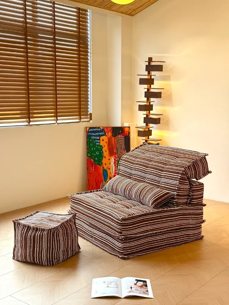 Striped Fabric for Living Room Coziness, High Quality Version, Foldable,Nordic Style Tofu Block Sofa Set with Ottoman,
Striped Fabric for Living Room Coziness, High Quality Version, Foldable,Nordic Style Tofu Block Sofa Set with Ottoman,