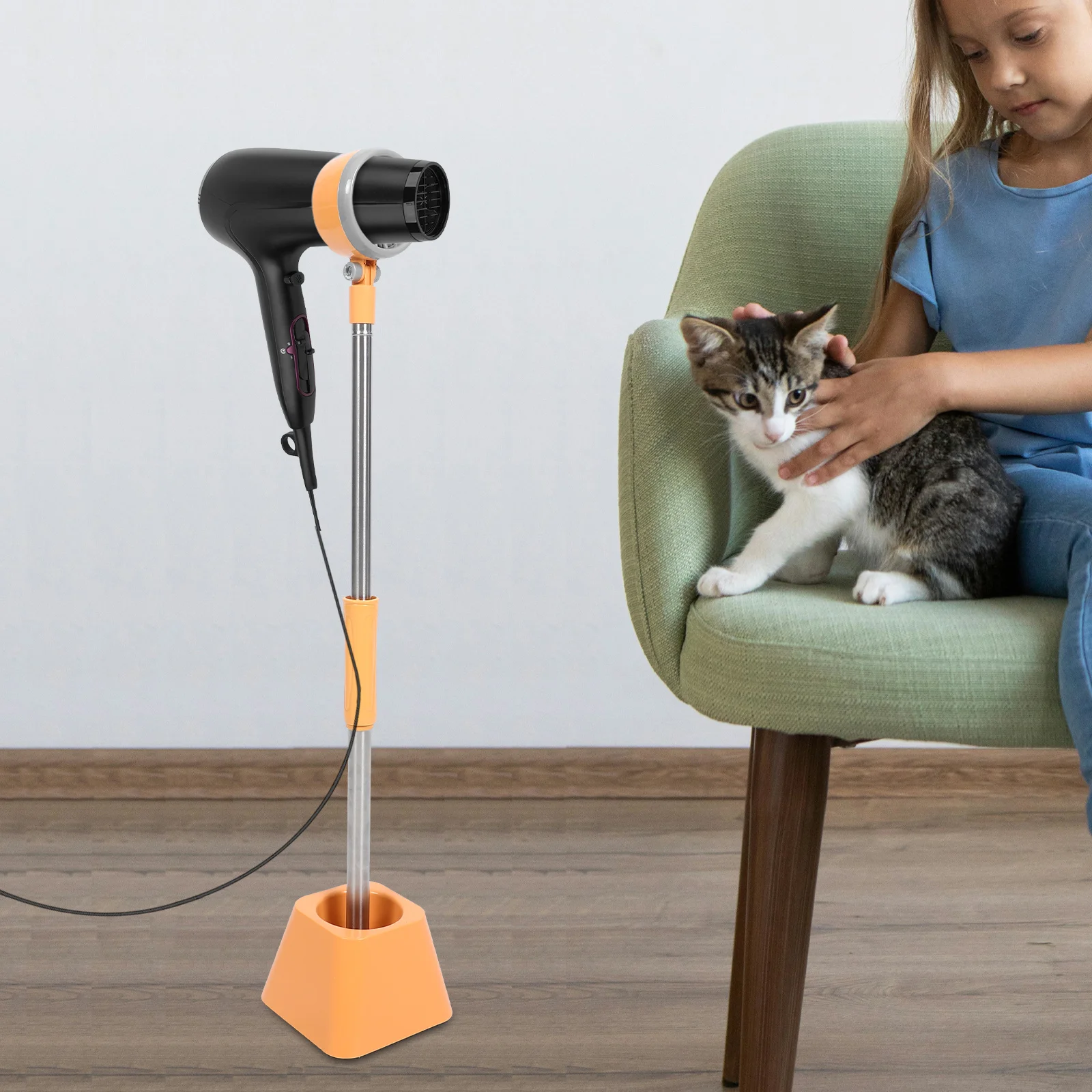 Подставка для фена для домашних животных Регулируемая телескопическая напольная подставка Держатель для вентилятора для волос без помощи рук для ухода за собаками Стабильная поддержка фена для собак
Подставка для фена для домашних животных Регулируемая телескопическая напольная подставка Держатель для вентилятора для волос без помощи рук для ухода за собаками Стабильная поддержка фена для собак