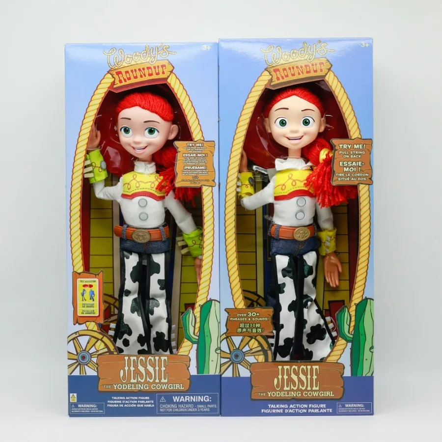 Disney High-Quality Toy Story Jessie 2 Styles Action Figures Toys Moving Statues Model Red Hair Hat Sound Production Kids Gifts
Disney High-Quality Toy Story Jessie 2 Styles Action Figures Toys Moving Statues Model Red Hair Hat Sound Production Kids Gifts