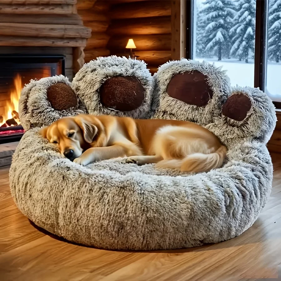 1 Adorable Long-haired Pet Bed, Bear Paw Dog Bed, Warm Plush Thickened Deep Sleep Cat Bed,, Cat Bed, Cat
1 Adorable Long-haired Pet Bed, Bear Paw Dog Bed, Warm Plush Thickened Deep Sleep Cat Bed,, Cat Bed, Cat