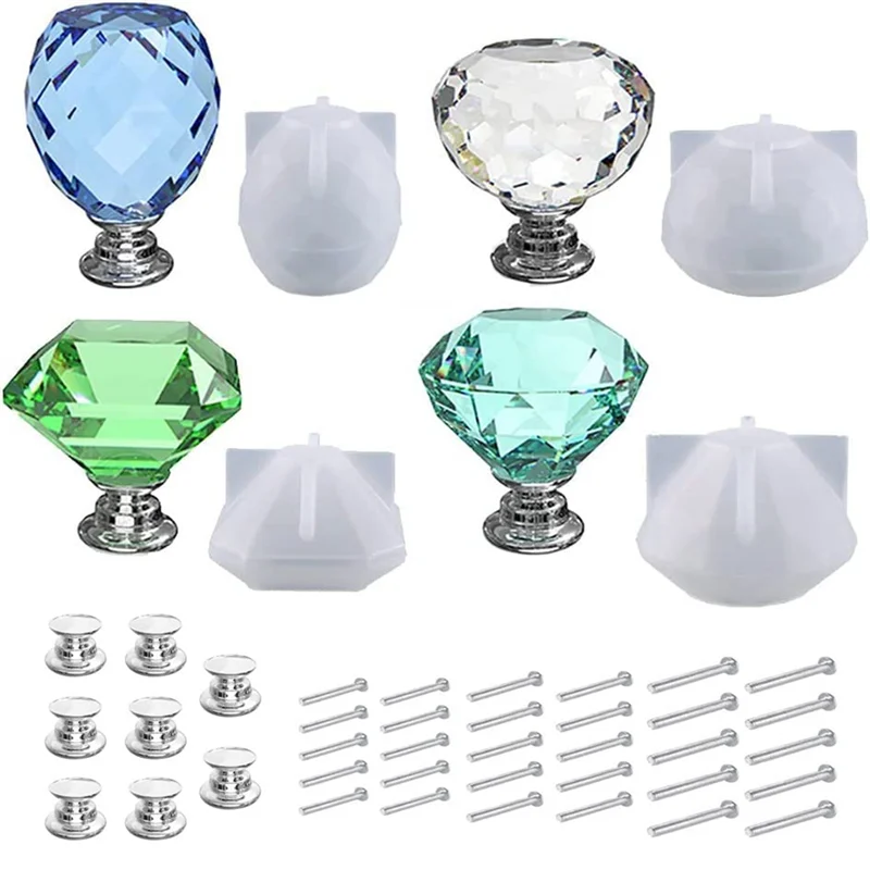 Силиконовая форма для шкафа «сделай сам», 4 шт., для кристальной эпоксидной смолы, выдвижные ручки для ящиков, аксессуары, силиконовая форма с винтами 
Силиконовая форма для шкафа «сделай сам», 4 шт., для кристальной эпоксидной смолы, выдвижные ручки для ящиков, аксессуары, силиконовая форма с винтами