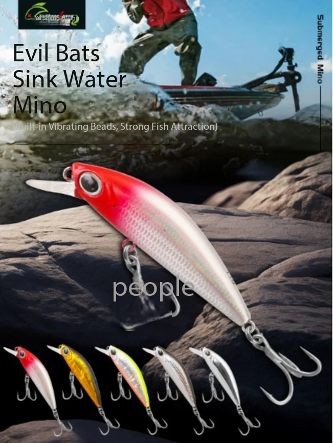 Sinking Minnow Lure Slow Sink Long Cast Steady Glide For Sea Bass Mandarin Fish Freshwater Saltwater Fishing
Sinking Minnow Lure Slow Sink Long Cast Steady Glide For Sea Bass Mandarin Fish Freshwater Saltwater Fishing
