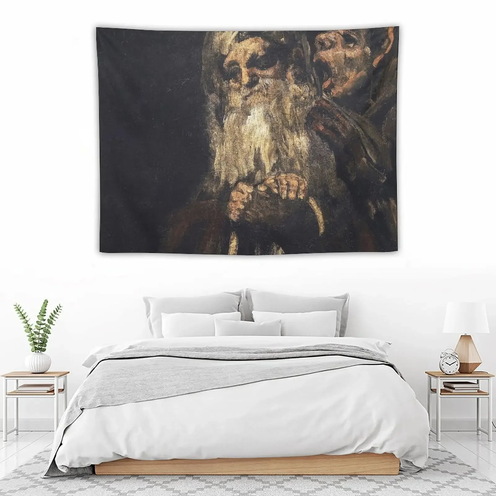 Two Old Men (Black Paintings) by Francisco Goya Tapestry Wall Coverings Wall Decor Hanging Tapestry
Two Old Men (Black Paintings) by Francisco Goya Tapestry Wall Coverings Wall Decor Hanging Tapestry