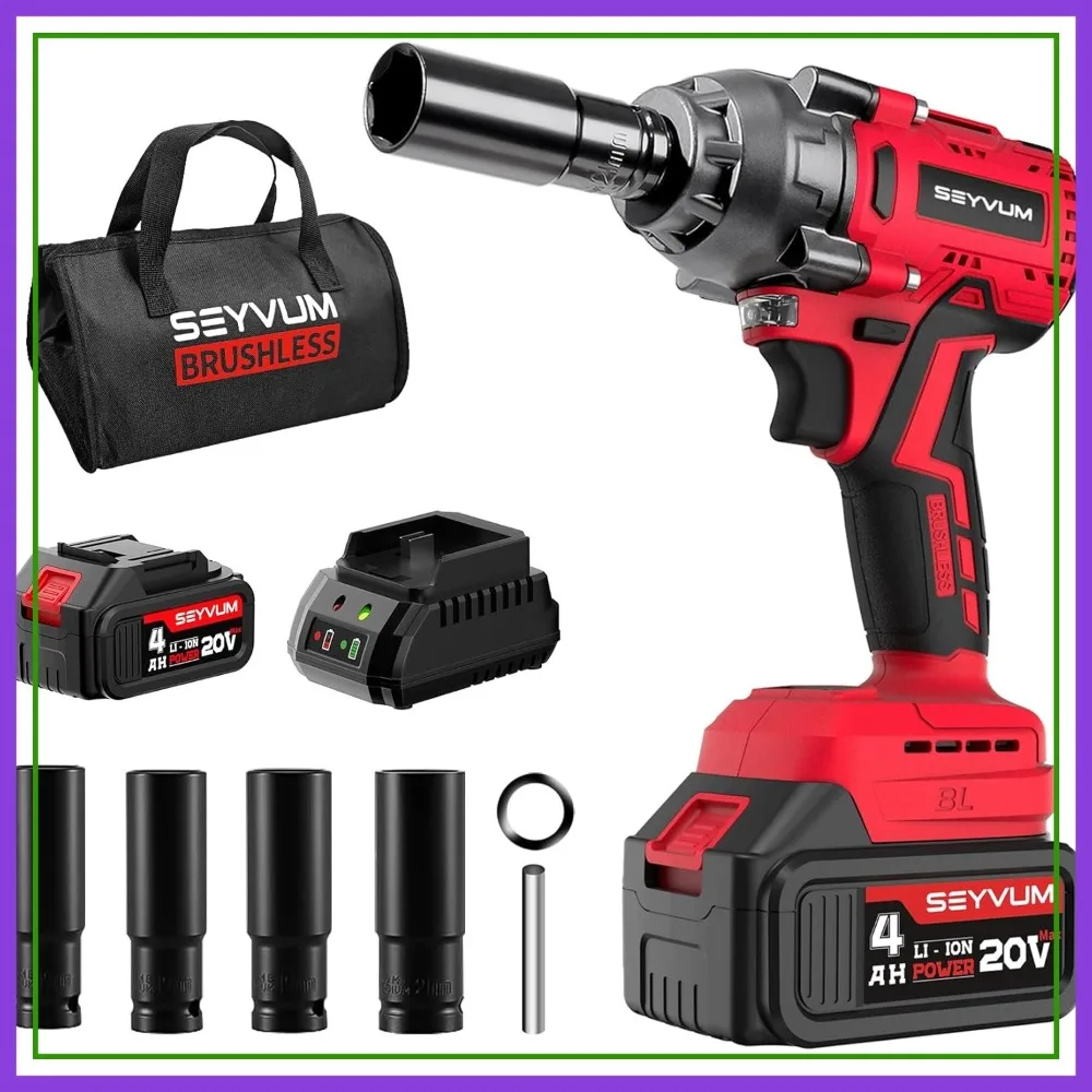 1/2" Impact Wrench Cordless 320Ft-lbs Brushless 20V Battery
1/2" Impact Wrench Cordless 320Ft-lbs Brushless 20V Battery