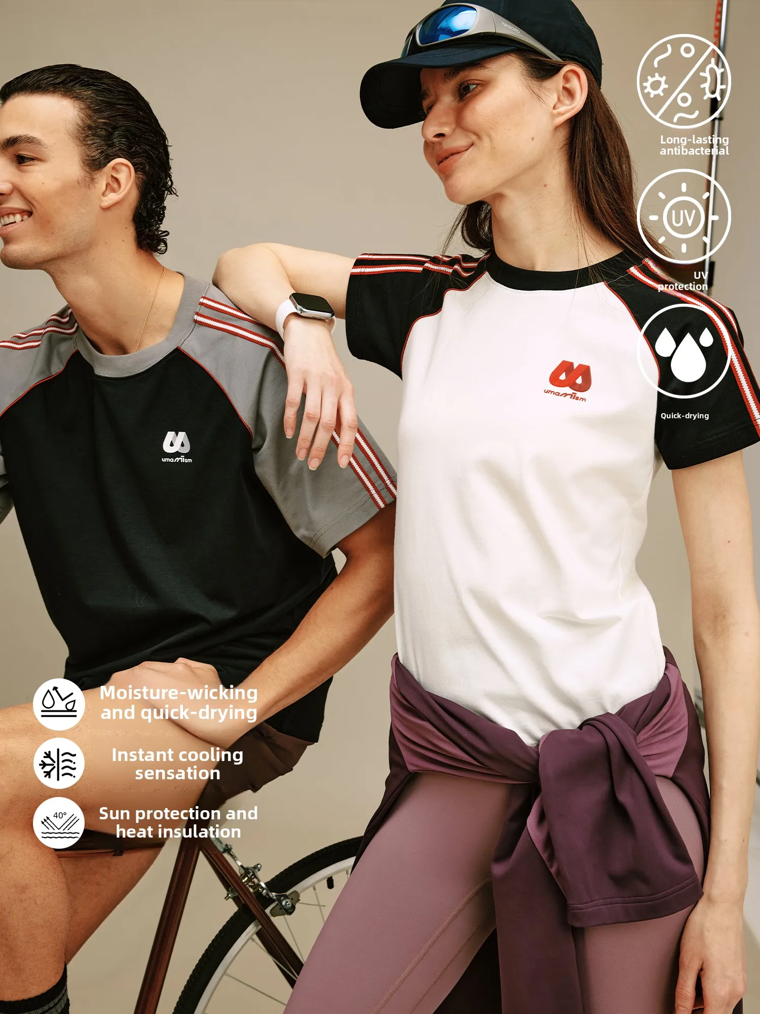 UMISM Retro American Style T-Shirt Cool Sensation Striped Short Sleeve Sport Top Breathable Comfortable Cotton Blend Unisex
UMISM Retro American Style T-Shirt Cool Sensation Striped Short Sleeve Sport Top Breathable Comfortable Cotton Blend Unisex