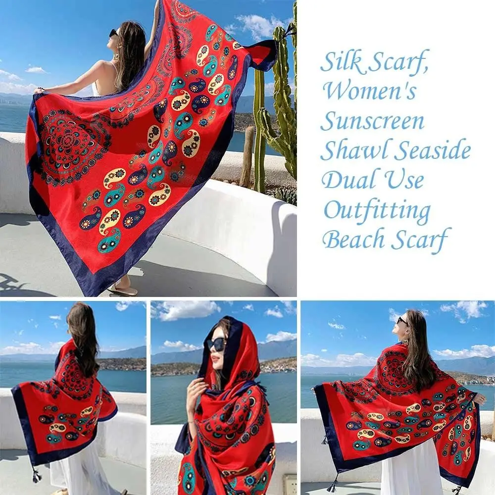 90x180cm Print Beach Shawl Summer Breathable Luxury Bikini Shawl Sun-Resistant Travel Bandana
90x180cm Print Beach Shawl Summer Breathable Luxury Bikini Shawl Sun-Resistant Travel Bandana