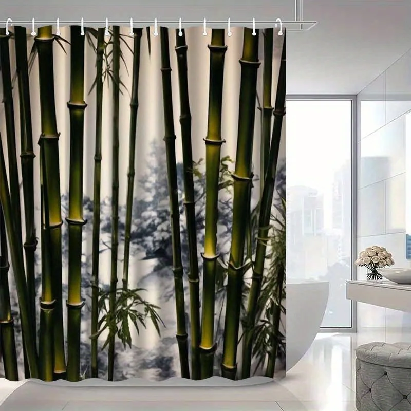 Waterproof Bamboo Shower Curtain Waterproof Bathroom Decor Zen Nature Shower Liner Curtain 180x180cm
Waterproof Bamboo Shower Curtain Waterproof Bathroom Decor Zen Nature Shower Liner Curtain 180x180cm
