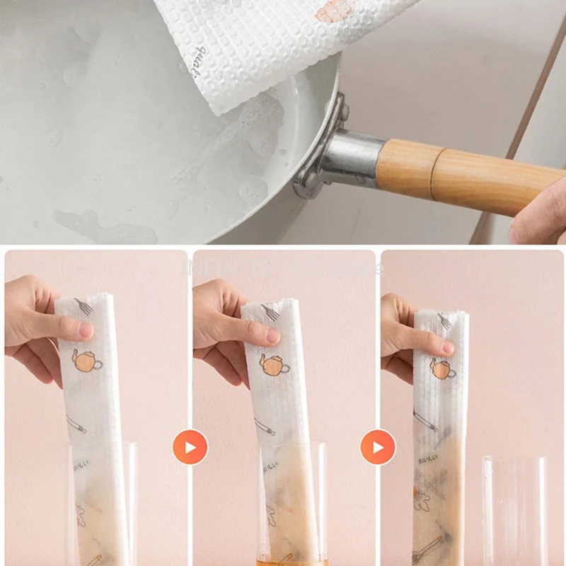 50Pcs/Roll From Reusable Lazy Rags Bamboo Towels Wet And Dry For Kitchen
50Pcs/Roll From Reusable Lazy Rags Bamboo Towels Wet And Dry For Kitchen