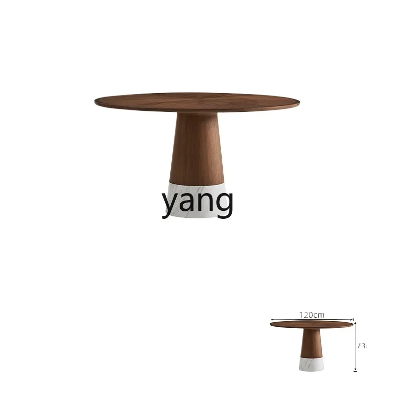 LTT marble solid wood round dining table and chair combination 1.2m wabi-sabi Z
LTT marble solid wood round dining table and chair combination 1.2m wabi-sabi Z