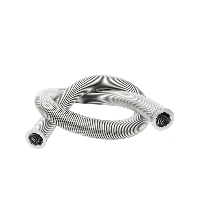 KF16-KF50 Corrugated Rigid Flexible Tube Stainless Steel Vacuum Bellows Hose
KF16-KF50 Corrugated Rigid Flexible Tube Stainless Steel Vacuum Bellows Hose