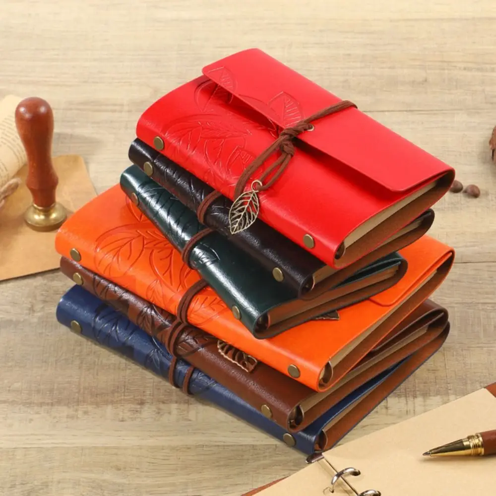 Portable A7 Loose-leaf Notebook PU Leather Leaf Embossed Travel Journal Straps Design Binder Notebook School Office
Portable A7 Loose-leaf Notebook PU Leather Leaf Embossed Travel Journal Straps Design Binder Notebook School Office
