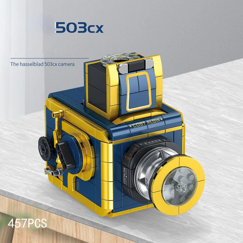Classic Film Camera Slr Building Block Construction Model Hasselblading 503CX Bricks Figures Educational Toy Collection For Gift
Classic Film Camera Slr Building Block Construction Model Hasselblading 503CX Bricks Figures Educational Toy Collection For Gift