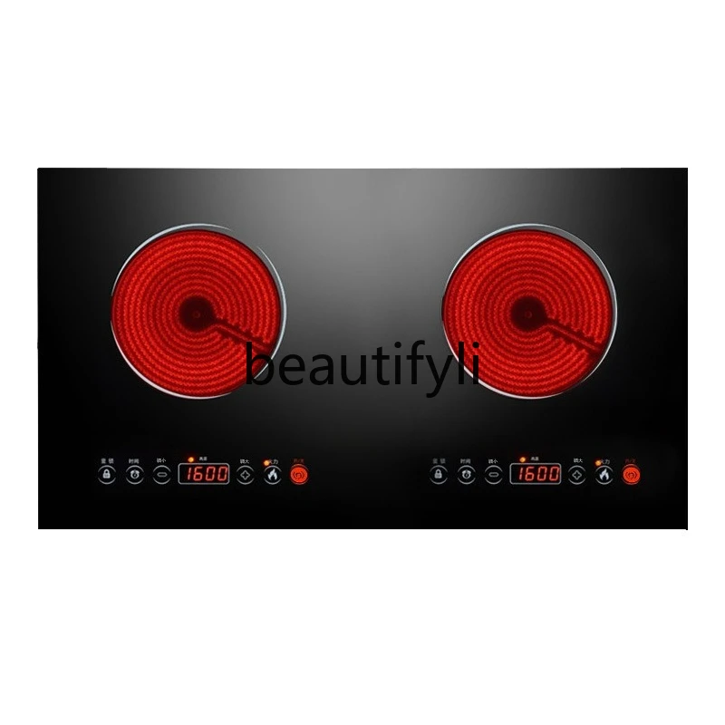 Double-head electromagnetic stove with dual-purpose household one electricity and one ceramic intelligent multi-function 
Double-head electromagnetic stove with dual-purpose household one electricity and one ceramic intelligent multi-function