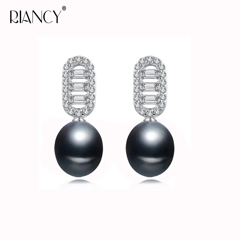 Fashion 925 sterling silver earrings with pearl,real black natural freshwater pearl earrings women birthday gift
Fashion 925 sterling silver earrings with pearl,real black natural freshwater pearl earrings women birthday gift