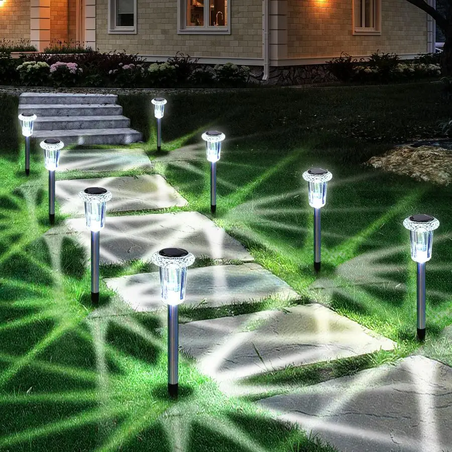 Solar Lights Outdoor, 15 Pack Waterproof Stainless Steel Solar Stake Lights for Pathway Garden Yard Path Walkway Driveway Lawn P
Solar Lights Outdoor, 15 Pack Waterproof Stainless Steel Solar Stake Lights for Pathway Garden Yard Path Walkway Driveway Lawn P