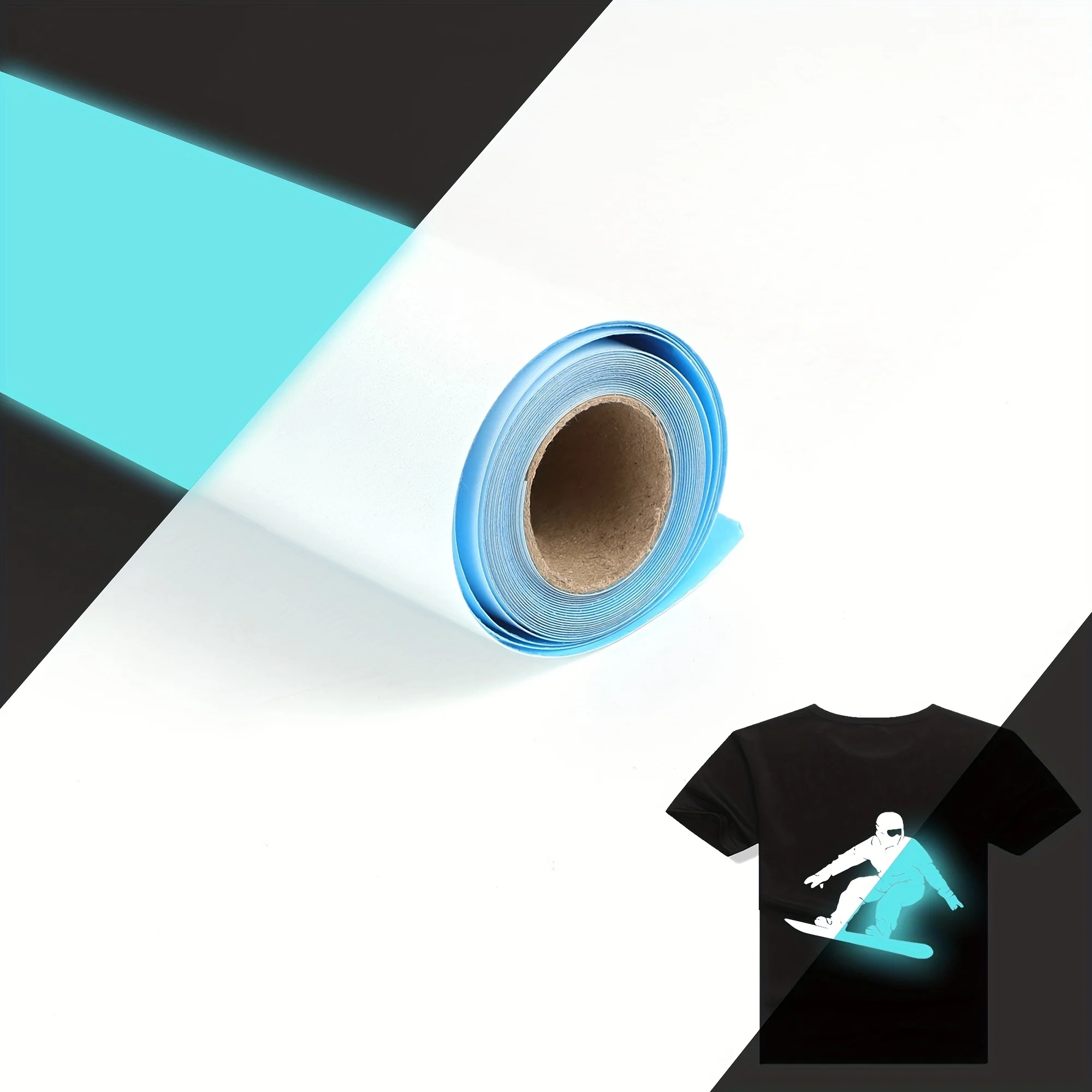 12" x 7ft Glow in The Dark HTV, guangyintong Heat Transfer Vinyl for T Shirt,PU Elastic Vinyl, Iron On Vinyl
12" x 7ft Glow in The Dark HTV, guangyintong Heat Transfer Vinyl for T Shirt,PU Elastic Vinyl, Iron On Vinyl