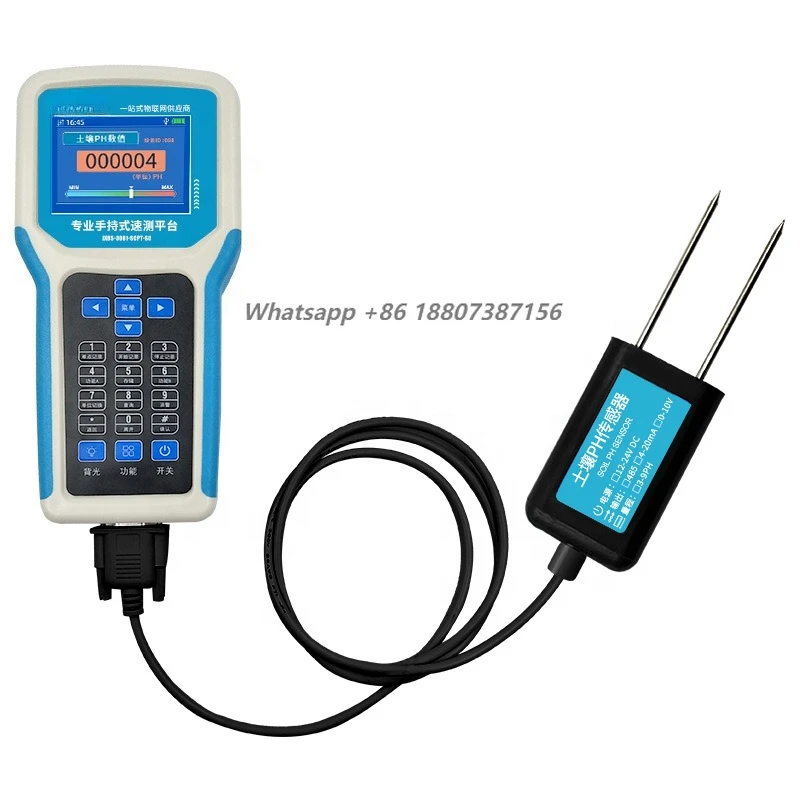 Agriculture Soil NPK PH EC Analyzer Moisture Sensor 7 in 1 Soil Tester with Portable Handheld Display Terminal
Agriculture Soil NPK PH EC Analyzer Moisture Sensor 7 in 1 Soil Tester with Portable Handheld Display Terminal