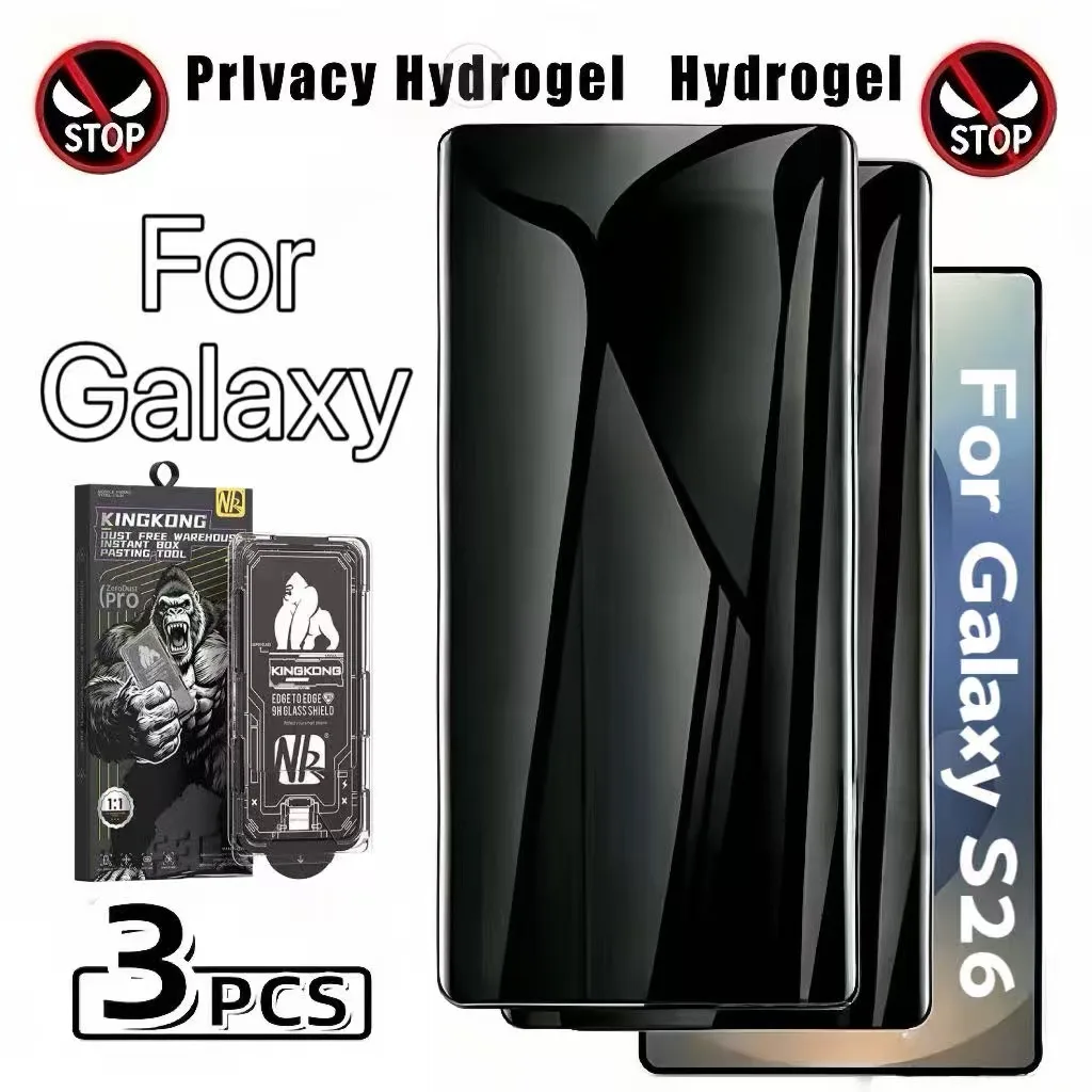 3Pcs Anti-Spy Tempered Glass Screen Protector, Dust & Bubble Free for Galaxy S26, S25 Ultra, S24, S23, S22 Series
3Pcs Anti-Spy Tempered Glass Screen Protector, Dust & Bubble Free for Galaxy S26, S25 Ultra, S24, S23, S22 Series
