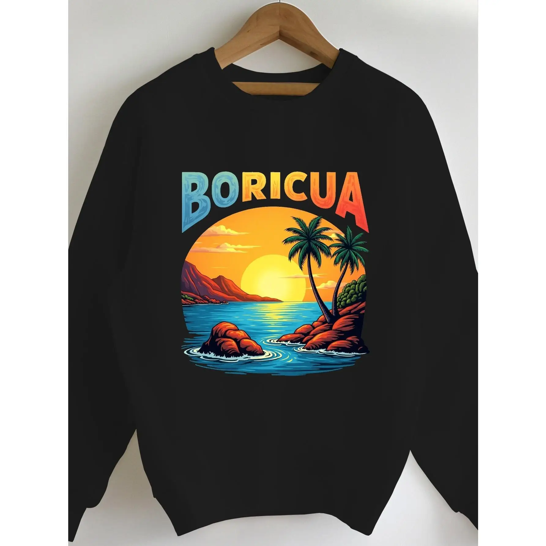 Boricua Sweatshirt Puerto Rico Heritage Graphic Pullover Unisex Tropical Beach Sunset Vacation Cotton Top Latino Gift
Boricua Sweatshirt Puerto Rico Heritage Graphic Pullover Unisex Tropical Beach Sunset Vacation Cotton Top Latino Gift