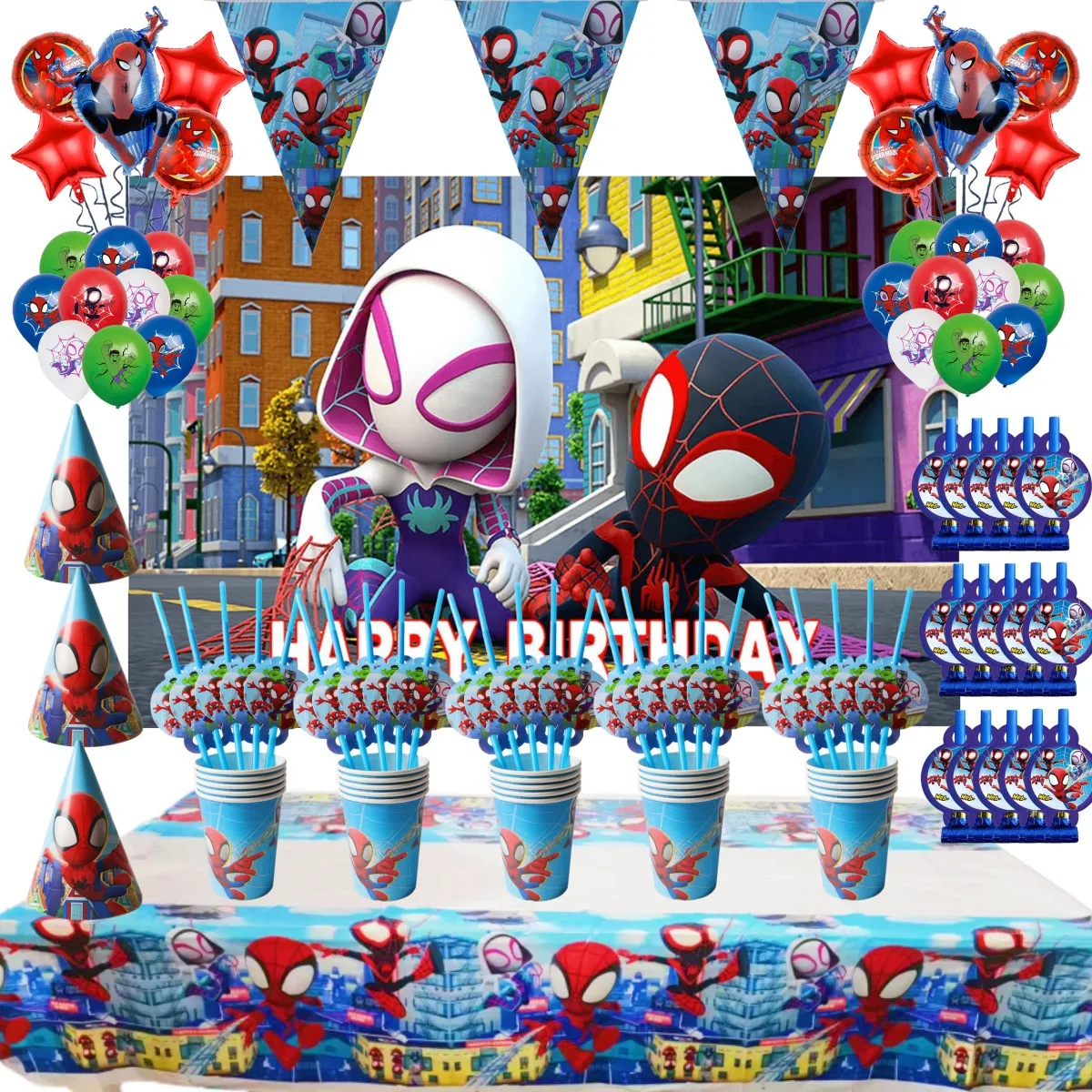 Disney Spider Man Party Balloon Decoration Supplies Girl Birthday Disposable Tableware Set Banner Popcorn Box Cup
Disney Spider Man Party Balloon Decoration Supplies Girl Birthday Disposable Tableware Set Banner Popcorn Box Cup