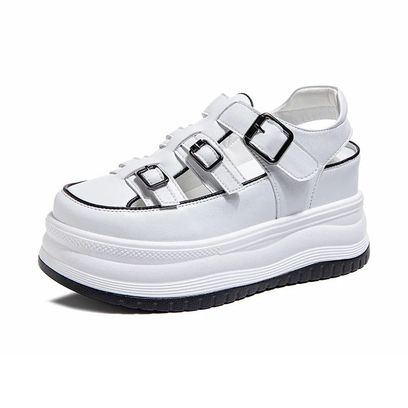 2026 New 8cm Summer Round Toe Genuine Leather Roman Sandals Breathable Versatile Thick Soled Shoes Women Increased Sandals
2026 New 8cm Summer Round Toe Genuine Leather Roman Sandals Breathable Versatile Thick Soled Shoes Women Increased Sandals