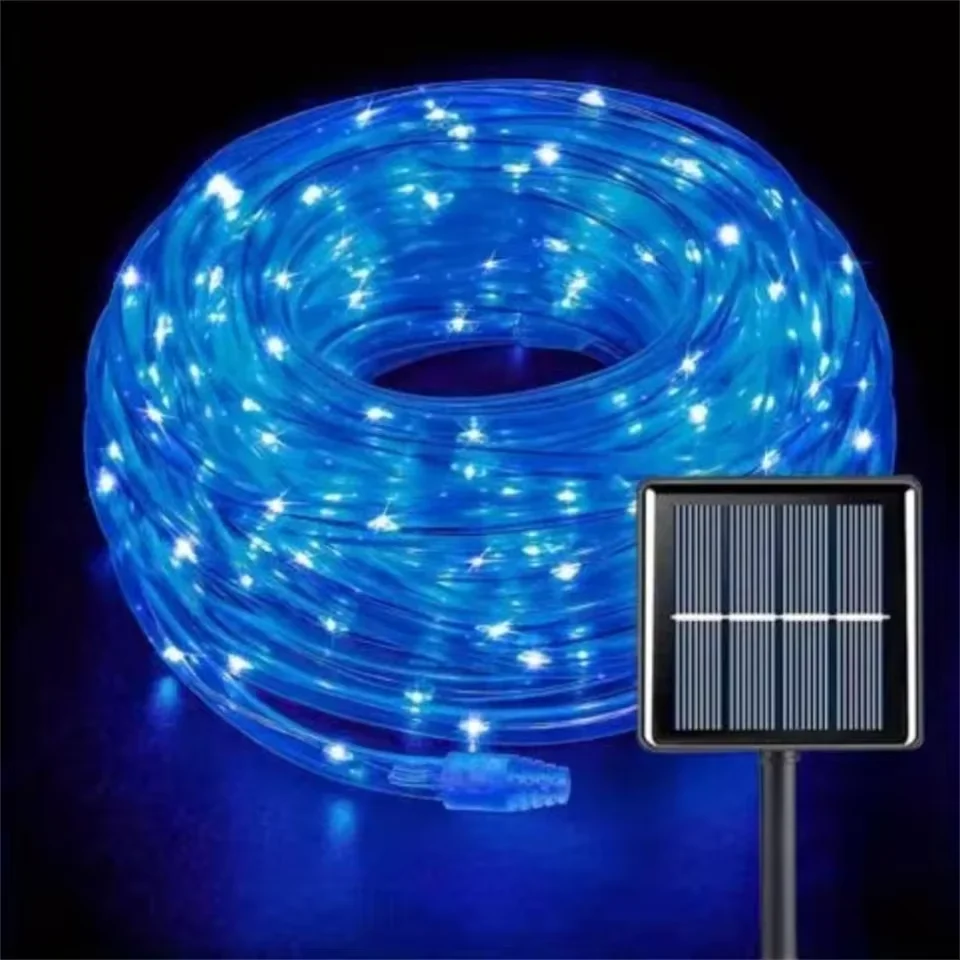 Solar Rope Lights Outdoor Blue LED PVC Tube Fairy String Light Garden Wedding and Birthday Outdoor Holiday Home Decoration
Solar Rope Lights Outdoor Blue LED PVC Tube Fairy String Light Garden Wedding and Birthday Outdoor Holiday Home Decoration