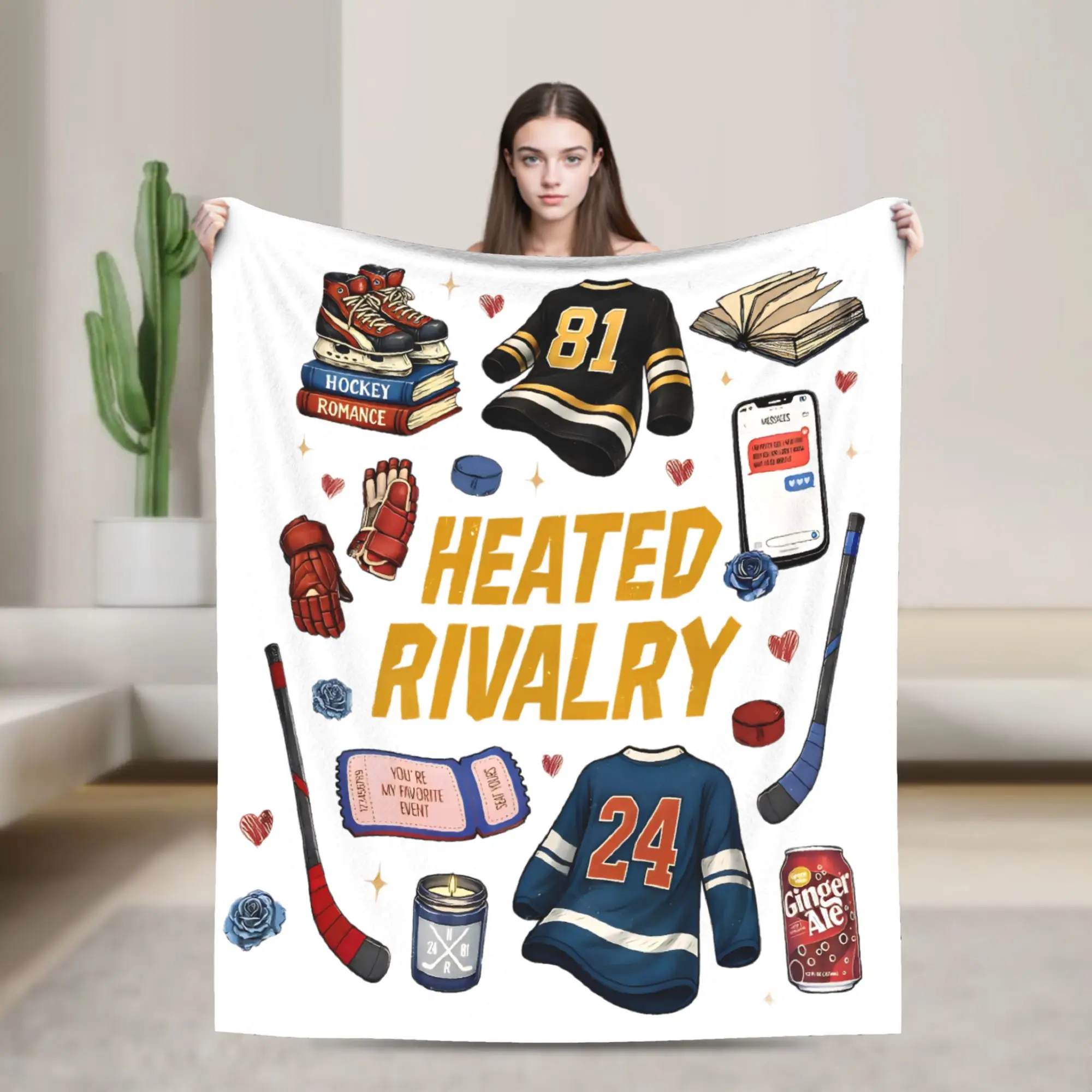Heated Rivalry Blankets Coral Fleece Plush Cute Hollanov Super Soft Throw Blanket for Home Couch Bedspread
Heated Rivalry Blankets Coral Fleece Plush Cute Hollanov Super Soft Throw Blanket for Home Couch Bedspread