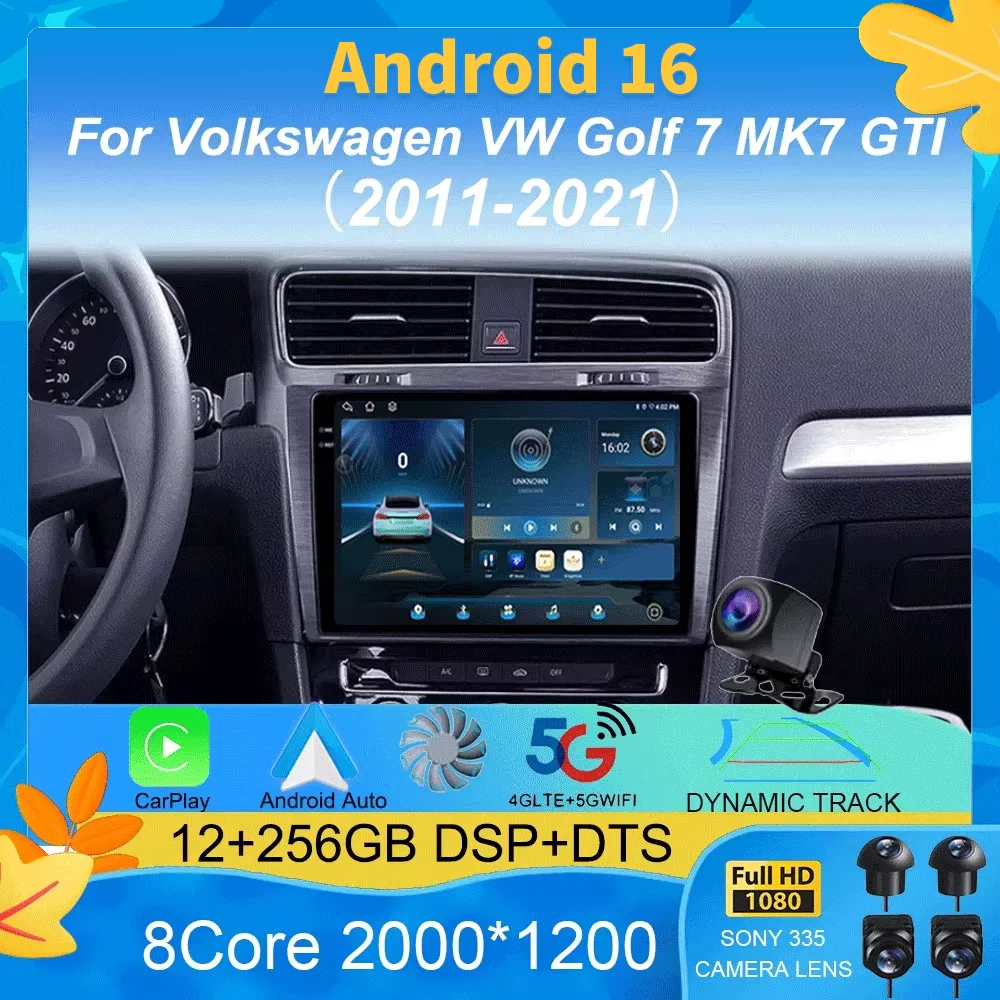 Car Radio Android 16 For Volkswagen VW Golf 7 MK7 GTI 2011-2021 Carplay HD Multimedia Auto Qualcomm GPS Stereo Video Player 2din
Car Radio Android 16 For Volkswagen VW Golf 7 MK7 GTI 2011-2021 Carplay HD Multimedia Auto Qualcomm GPS Stereo Video Player 2din
