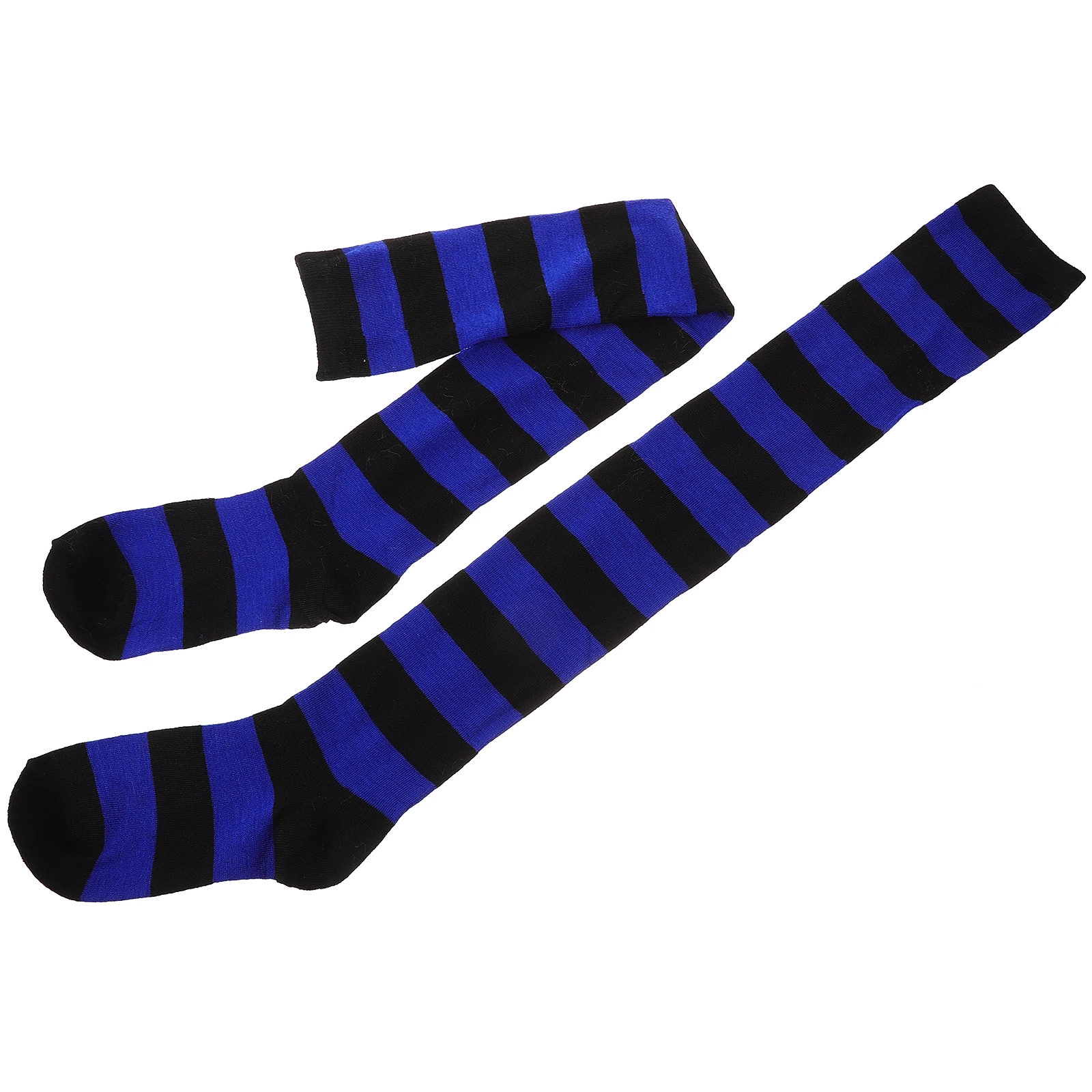 Blue Black Wide Striped Thigh High Stockings Over Knee Socks Women Leg Warmers Polyester Material Costumes Cosplay Festival
Blue Black Wide Striped Thigh High Stockings Over Knee Socks Women Leg Warmers Polyester Material Costumes Cosplay Festival