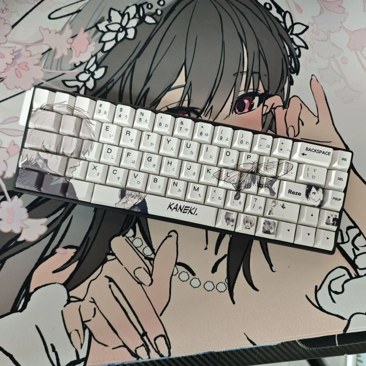 White Anime Theme Keycaps Set PBT Cherry Profile Custom Original Handmade 87layout Keycaps for Mechanical Keyboard Accessories
White Anime Theme Keycaps Set PBT Cherry Profile Custom Original Handmade 87layout Keycaps for Mechanical Keyboard Accessories