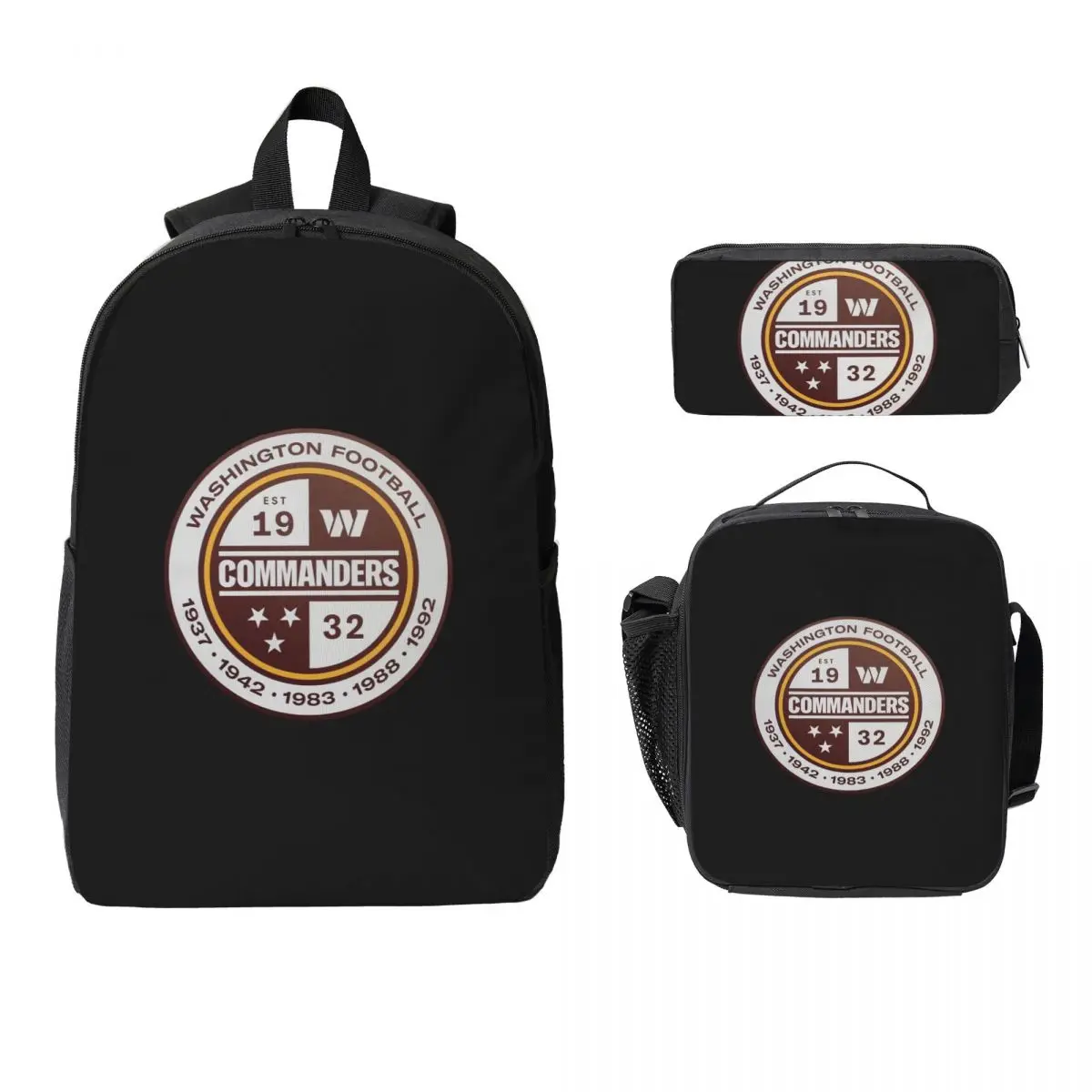 Washington Comman Backpack Student Boys Girls BookBag School Bag Computer Shoulder Bags 3ps Insulated Lunch Bag Pencil Case
Washington Comman Backpack Student Boys Girls BookBag School Bag Computer Shoulder Bags 3ps Insulated Lunch Bag Pencil Case
