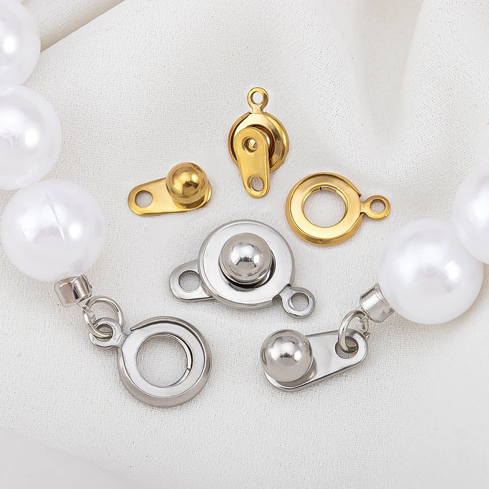 5/10pcs 6/8/9mm Stainless Steel Removable Snap Button Jewelry Connector Clasp for DIY Bracelets Necklace Making Supplies Finding
5/10pcs 6/8/9mm Stainless Steel Removable Snap Button Jewelry Connector Clasp for DIY Bracelets Necklace Making Supplies Finding