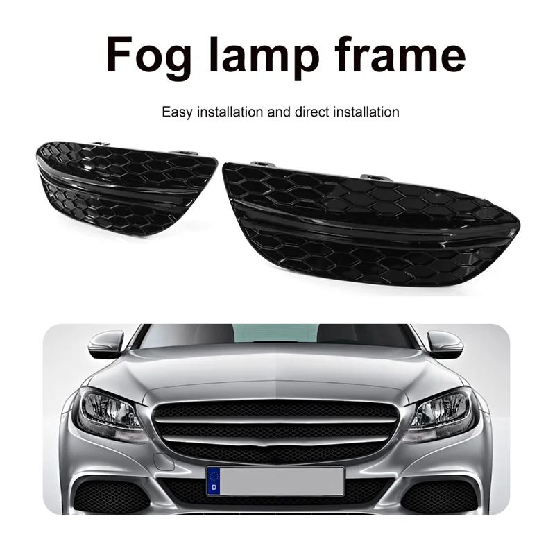Car Black Front Bumper Grille Fog Light Cover Trims for Mercedes Benz C-Class W205 2058851623 2058851523 2058850823 jasmine
Car Black Front Bumper Grille Fog Light Cover Trims for Mercedes Benz C-Class W205 2058851623 2058851523 2058850823 jasmine