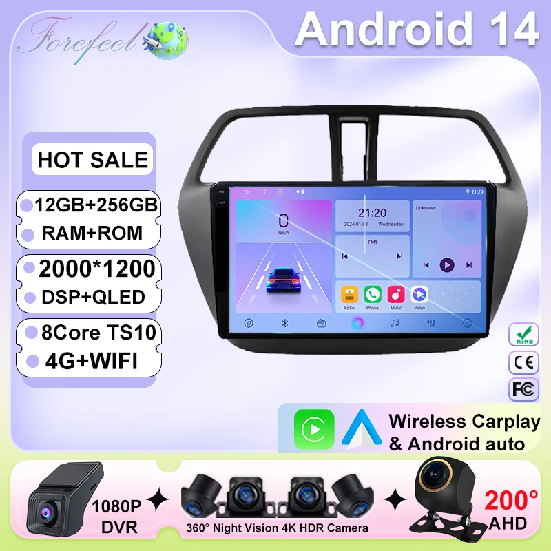 Android 14 Multimedia For Suzuki SX4 2 S-Cross 2012 - 2016 Car Player GPS Stereo Screen Navigation Auto Radio Screen No 2 Din 5G
Android 14 Multimedia For Suzuki SX4 2 S-Cross 2012 - 2016 Car Player GPS Stereo Screen Navigation Auto Radio Screen No 2 Din 5G