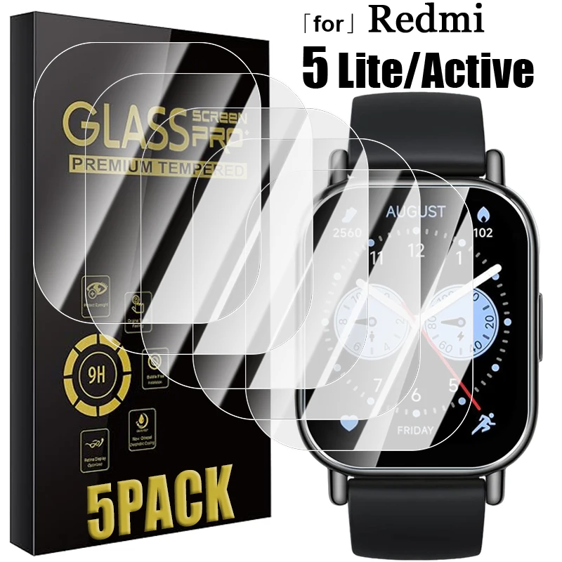 1-5Pack Tempered Glass For Redmi Watch 5 Lite Active Screen Protectors HD Anti-scratch Films for Mi Redmi Watch5 Active Cover
1-5Pack Tempered Glass For Redmi Watch 5 Lite Active Screen Protectors HD Anti-scratch Films for Mi Redmi Watch5 Active Cover
