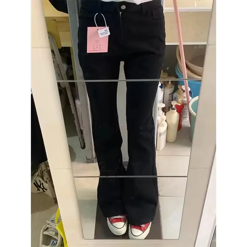 Black High Waist Bell Bottom Jeans Women's Autumn New Slim Fit Stretch Small Size Bulletproof Denim Pants
Black High Waist Bell Bottom Jeans Women's Autumn New Slim Fit Stretch Small Size Bulletproof Denim Pants