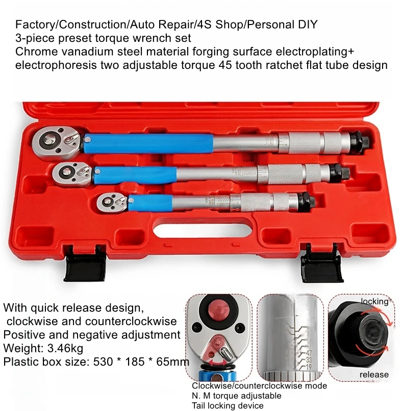 Car tire torque wrench flat tube design kg torque wrench torque socket ratchet quick wrench tool
Car tire torque wrench flat tube design kg torque wrench torque socket ratchet quick wrench tool